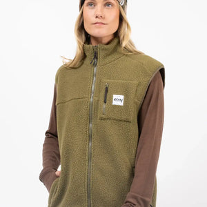 Eivy Eivy Dames Lumberjackie Sherpa Vest Olive