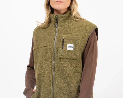 Eivy Eivy Dames Lumberjackie Sherpa Vest Olive