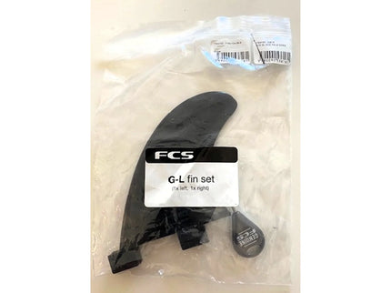 FCS FCS GL Side Fins Natural Glass Flex Sidebite Fins with Fin Key
