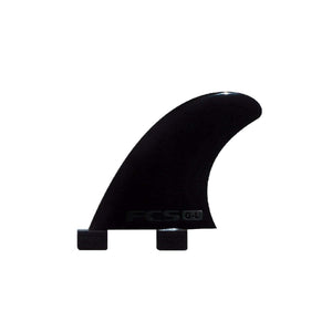 FCS FCS GL Side Fins Natural Glass Flex Sidebite Fins with Fin Key Extra Small