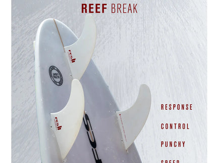 FCS FCS II Accelerator Performance Core Thruster Fins - White Edition