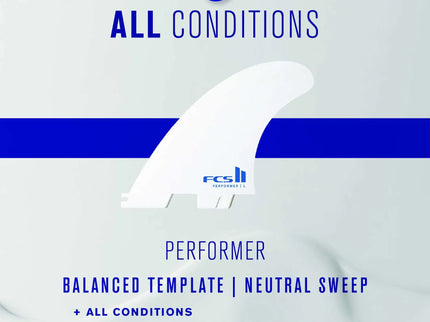 FCS FCS II Accelerator Performance Core Thruster Fins - White Edition