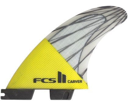 FCS FCS II Carver PC Carbon Yellow Thruster Fins
