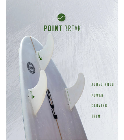 FCS FCS II Carver Performance Core Thruster Fins - White Edition