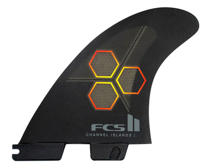 FCS FCS II Channel Islands Upright Performance Core Thruster Fins - Black Flame