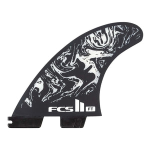 FCS FCS II Filipe Toledo Performance Core Thruster Fins - Black / White