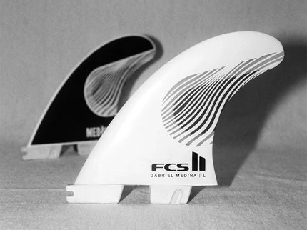 FCS FCS II Gabriel Medina Performance Core Thruster Fins - Black / White