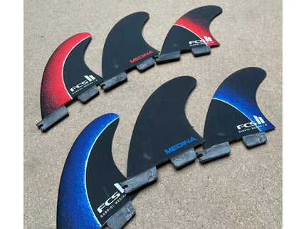 FCS FCS II Gabriel Medina Performance Core Thruster Fins - Fireball