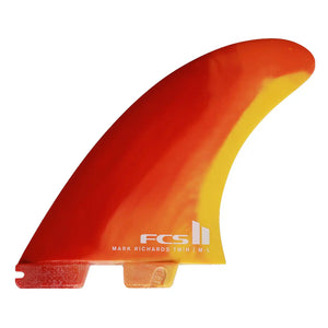 FCS FCS II Mark Richards Performance Core Twin + 1 Fins - Sunset Swirl