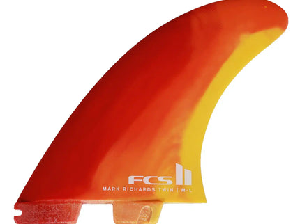 FCS FCS II Mark Richards Performance Core Twin + 1 Fins - Sunset Swirl
