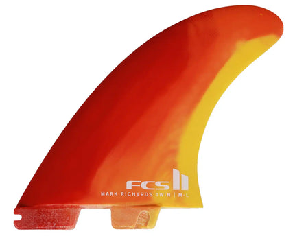 FCS FCS II Mark Richards Performance Core Twin + 1 Fins - Sunset Swirl