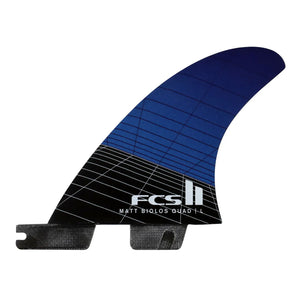 FCS FCS II Matt Biolos Carver PC Carbon Quad Rear Fins