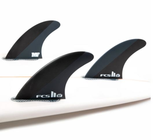 FCS FCS II Mick Fanning Neo Carbon Thruster Fins Black Charcoal