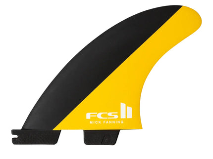 FCS FCS II Mick Fanning Performance Core Thruster Fins - Black / Mango