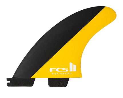 FCS FCS II Mick Fanning Performance Core Thruster Fins - Black / Mango