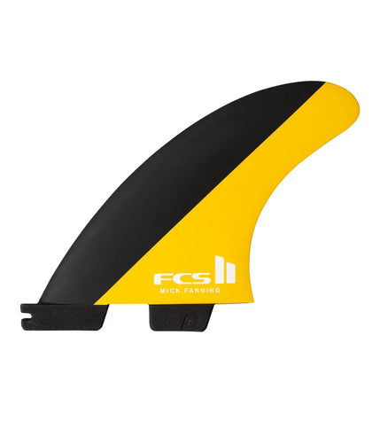 FCS FCS II Mick Fanning Performance Core Thruster Fins - Black / Mango