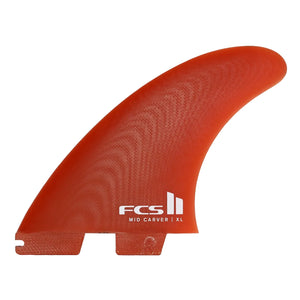 FCS FCS II Mid Carver Performance Glass Thruster Fins - Burnt Orange