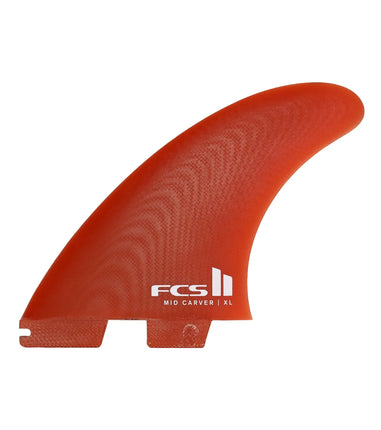 FCS FCS II Mid Carver Performance Glass Thruster Fins - Burnt Orange