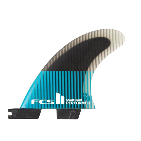 FCS FCS II Performer PC Quad Rear Fins Teal/Black