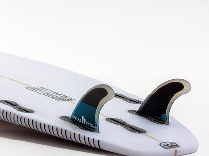 FCS FCS II Performer PC Quad Rear Fins Teal/Black