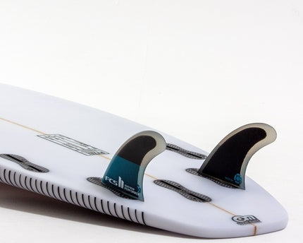 FCS FCS II Performer PC Quad Rear Fins Teal/Black