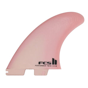 FCS FCS II Performer Twin + 1 Performance Glass Fins - Blush