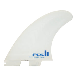FCS FCS II Performer Twin + 1 Performance Glass Fins - White