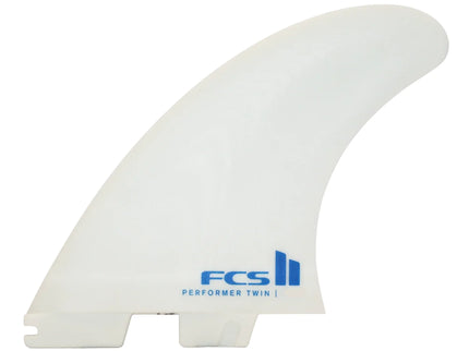 FCS FCS II Performer Twin + 1 Performance Glass Fins - White