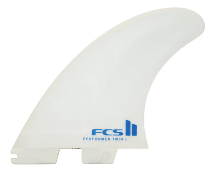 FCS FCS II Performer Twin + 1 Performance Glass Fins - White