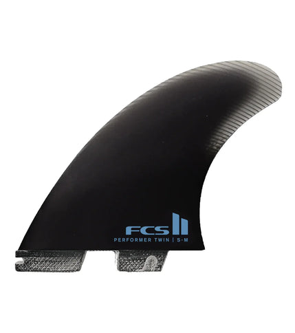FCS FCS II Performer Twin +1 PG - S-M Black Retail Fins