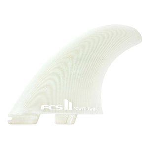 FCS FCS II Power Twin + 1 Performance Glass Twin Fins + 1 - Clear
