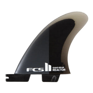 FCS FCS II Reactor PC Quad Rear Fins Charcoal Black