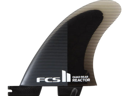 FCS FCS II Reactor PC Quad Rear Fins Charcoal Black