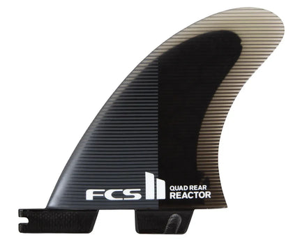 FCS FCS II Reactor PC Quad Rear Fins Charcoal Black