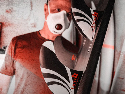FCS FCS II Sharpeye Performance Core Thruster Fins - Black / Red