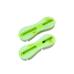 FCS FCS II Side Fin Plug Set 9 Degrees Acid Yellow