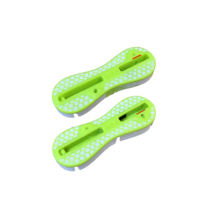 FCS FCS II Side Fin Plug Set - Acid Yellow