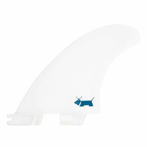FCS FCS II Skindog Performance Core Sidebite Fins Medium White