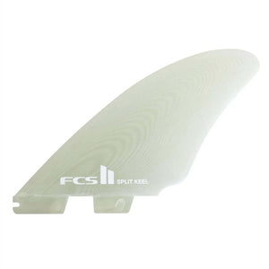 FCS FCS II Split Keel Performance Glass Quad Fins Medium White