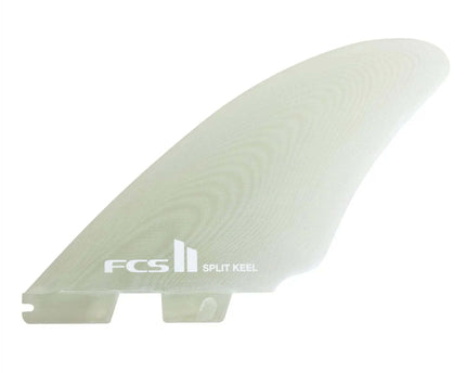 FCS FCS II Split Keel Performance Glass Quad Fins Medium White