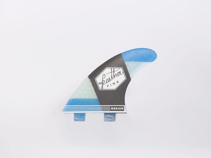 Feather Fins Feather Fins Dual Tab Carbonflex Thruster Fins Blue