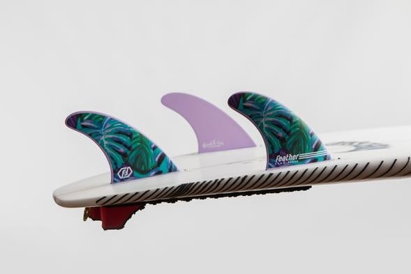 Feather Fins Feather Fins Dual Tab Signatures Maud le Car HC Thruster Fins