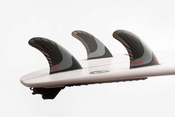 Feather Fins Feather Fins Dual Tab Superlight Thruster Black Hexa Core