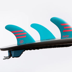 Feather Fins Feather Fins Dual Tab Ultralight HC Thruster Light Blue