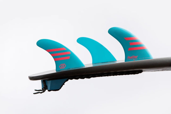 Feather Fins Feather Fins Dual Tab Ultralight HC Thruster Light Blue