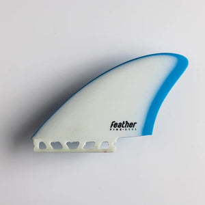Feather Fins Feather Fins Single Tab Twin Fin Blue/White
