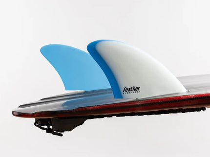 Feather Fins Feather Fins Single Tab Twin Fin Blue/White
