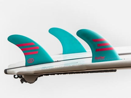 Feather Fins Feather Fins Single Tab Ultralight Epoxy HC Thruster Blue/Pink