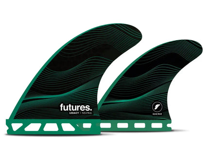 Futures Fins Futures F8 RTM Hex Legacy Quad Fins Green