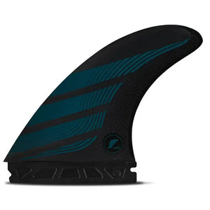 Futures Fins Futures FAm2 Alpha Thruster Fins Carbon Petrol Blue